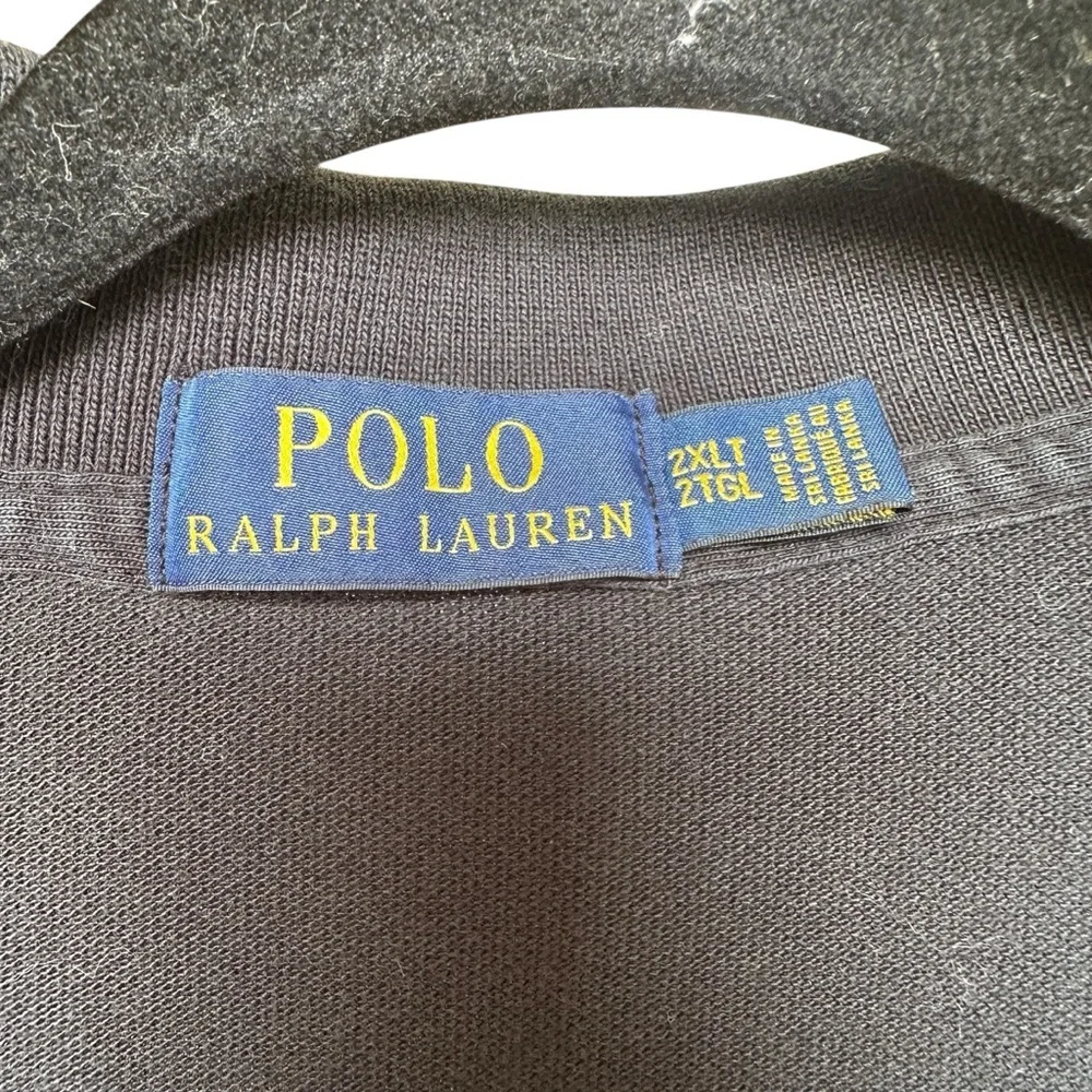 Polo Ralph Lauren Classic Fit Black Short‎ Sleeve Cotton Polo Shirt 2XLT